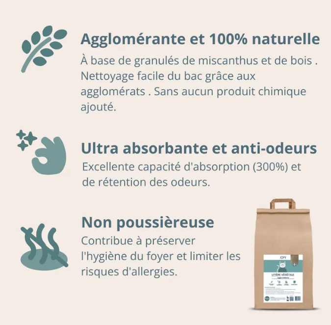 La Litière Végétale Agglomérante 10 L